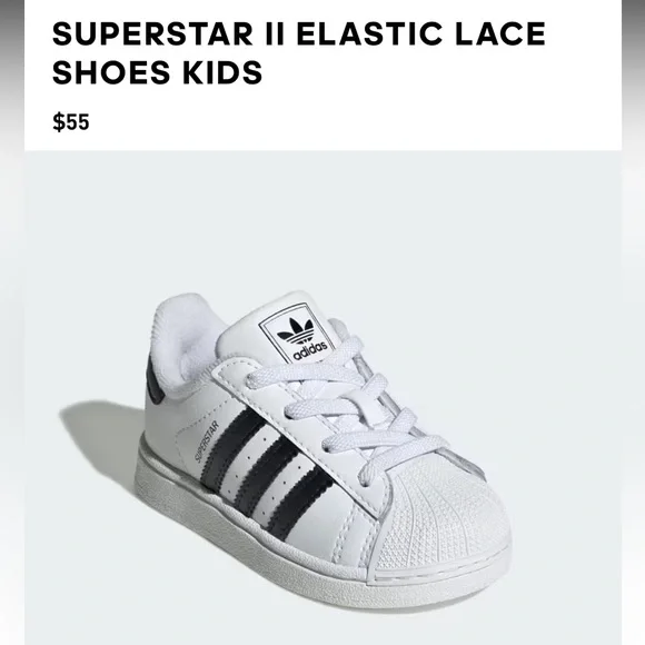 adidas Kids' Toddler Superstar Shoes, Size 6, White/Black/White adidas Kids' Toddler Superstar Shoes, Size 6, White/Black/White